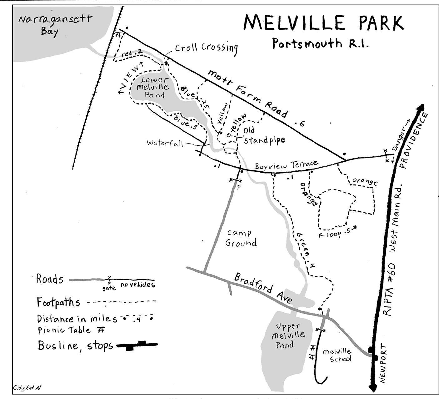 Map of Melville Park. (Photo: Andy Nosal)